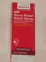 Walgreens Sinus Relief Nasal Spray 1 BOX 0.75 Fl Oz. (22ml) Nisb