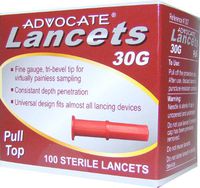 ADVOCATE Lancets 30G 100 Count