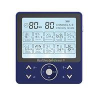 10 Modes Best Muscle Stimulator tens EMS nmes Unit Machines Electric Electronic Pulse Massagers for Back Neck Shoulder Knee Legs Body Pain tmj Replacement Pads HealthmateForever PRO10AB2C (Blue)