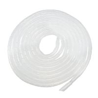 uxcell Spiral Wire Wrap Cable Wrap Cord 9/16-inch x 15ft PE Polyethylene Tubing for Computer Cable
