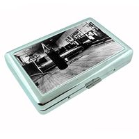 Perfection In Style Metal Silver Cigarette Case Vintage Boxing Design 012