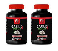 Blood Pressure Supplements Best Seller - Garlic & Parsley 600MG - Extra Strength - Garlic Pills Candida - 2 Bottles 200 Softgels