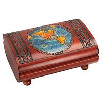 Wooden Cigar Gift Box - Vintage Decorative - Large - for Men and Women (Discontinued by Manufacturer)