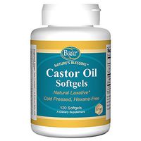 Castor Oil Softgels Natural Laxative with Fennel Oil
