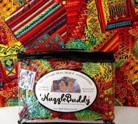 'NUGGLEBUDDY New! Microwavable Moist Heat & Aromatherapy Organic Rice Pack-Cold Pack. Beautiful African Patchwork Infused with LAVENDER & LEMONGRASS Aromatherapy! The Perfect Gift!