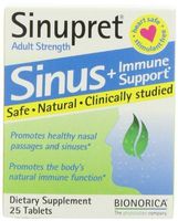 SINUPRET BY BIONORICA SINUPRET ADULT STRENGTH, 25 TAB