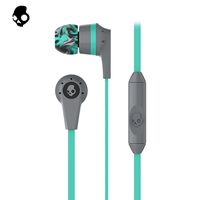 SKULLCANDY INK'D 2 Silicone Ear Gels W/Microphone & Remote Mint/Black