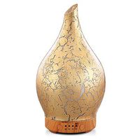 Essential Oil Diffuser Aromatherapy Diffusers for Therapeutic Oils - Ultrasonic Vase Cover & LED Light Display - Air Humidifier for Home, Office, Spa
