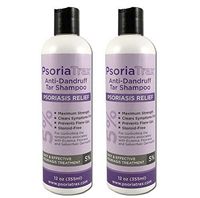 Coal Tar Psoriasis Shampoo Psoriatrax 25% Coal Tar Solution Two 12oz Bottles- Psoriasis - Equivalent to 5% Coal Tar