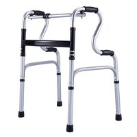 LBYMYB Folding Walker Elderly Walker Aluminum Dual-use Walker Multi-Function Walker Crutches Wheelchair