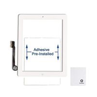 Fixcracked Touch Screen Replacement Parts Digitizer Glass Assembly for ipad 3 (White)