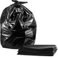 65 Gallon Trash Bags, Large Black Trash Bags (50 Count)