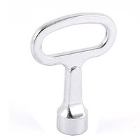 Uxcell Metal Triangle Socket Spanner Key for 7mm Panel Lock, Silver Tone
