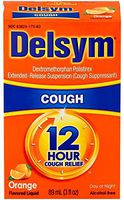 Delsym Adult Cough Suppressant Liquid, Orange Flavor, 5 Ounce (Pack of 2)