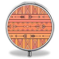 AUdddflsicenshf Pills Dispenser, Pill Organizer with 3 compartments Perfect for Travel & Purse Abundant Arrow Shapes Pack