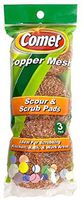 Comet Copper Mesh Scour & Scrub Pads 3 ea