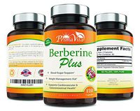 Berberine Plus, 1200mg,100% Pure, Ultra Strength, 60 Day Supply, 120 Veggie Capsules