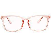 Agstum Blue Light Blocking Glasses Anti-fatigue Gaming Glasses Computer Glasses (Clear pink)
