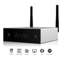 WiFi & Bluetooth STA326 WIith 50+50W 24V DC/2.0 Stereo Channel,Airplay DLNA,Multiroom Sync, 24bit 192 kHz HiFi Audio Streaming Integrated Amp for Home Speakers-Arylic A50