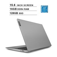 2020 Lenovo Ideapad S145 Newest 15.6 Inch Premium Laptop, Intel Dual-Core Celeron 4205U 1.80 GHz, Intel UHD 610, 16GB DDR4 RAM, 128GB SSD, HDMI, Bluetooth, WiFi, Windows 10 Home, Grey