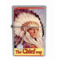 Train Santa Fe Native American Wind Proof Dual Torch Refillable Lighter D-345