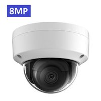 UltraHD 8MP 4K Outdoor PoE IP Camera OEM DS-2CD2185FWD-I 4mm Fixed Lens, Dome Network Security Camera, 3840 X 2160, up to 98ft IR Night Vision, Smart H.265+, SD Card Slot, WDR DNR, IP67 IK10, ONVIF