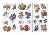 12 Sheets DIY Decor Stickers Set for Diary Book Photo Album, Random Style [A]