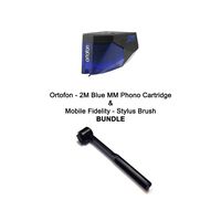 Ortofon - 2M Blue MM Phono Cartridge & Mobile Fidelity - Stylus Brush BUNDLE