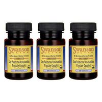 Swanson Saw Palmetto/Astaxanthin Prostate Complex 200 Milligrams 60 Sgels (3 Pack)
