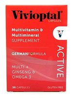Vivioptal Active Multivitamin/Multimineral German Formula Multi+Ginseng & Omega 3 30 Capsules