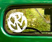 2 Pennywise Band Decal Stickers White Die Cut for Window Car Jeep 4x4 Truck Laptop Bumper Rv