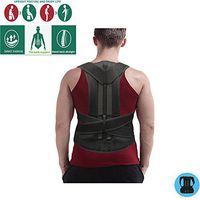 Posture Corrector Clavicle and Back Support -ZSZBACE, Comfortable Back and Shoulder Brace for Men and Women-To improve Bad posture,Spine Posture,Hunchback,Aches and pain Polyester and Cotton (M)