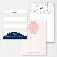 Custom Scripture Note Pad Set Personalized Stationery - 50 sheets per note pad - 3 designs and sizes: 4.25x5, 4.25x6, 4.25x7. Made in the USA.