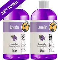 2 Pack - Bulk Size Lavender Essential Oil (32 Ounce Bottle) - Therapeutic Grade Essential Oil - 2 Pack of 16oz Bottles