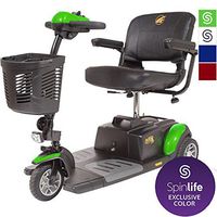 BUZZAROUND EX 3-Wheel Heavy Duty Long Range Travel Scooter, Green, 20-Inch Seat