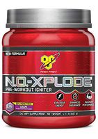 BSN N.O.-XPLODE Pre-Workout Supplement with Creatine, Beta-Alanine, and Energy, Flavor: Grape, 36 Servings