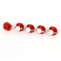 uxcell 5 Pcs Car Red B8.4D 5050 SMD 1-LED Dashboard Light Bulb 12V Internal