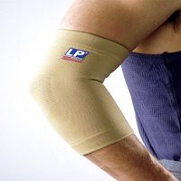 LP Four-Way Stretch Elbow Support (Unisex; Natural), Large