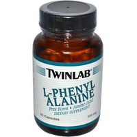TWINLAB L-PHENYLALANINE 500MG, 60 CAP