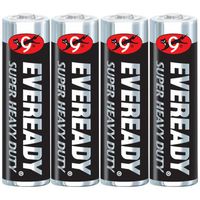 Eveready Super Heavy Duty Battery Size Aa Blister Pack 4