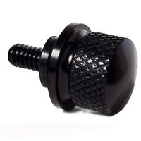 OxGord Stainless Seat Bolt for Harley Davidson - Black Billet Aluminum Hard Anodized Screw
