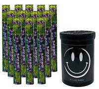 Herb Airtight Container Fresh Kettle with Cyclones Grape Hemp Cones 12 Count DC Crafts Nation- Happy Face