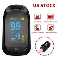 Blood Pulse Oximeter, Fingertip Pulse Oximeter Body Health Monitor with LED Display, Pulse Sensor Meter with Alarm and Pulse Rate Monitor for Adults and Children