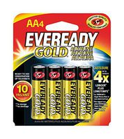 Eveready Gold Alkaline Batteries AA, 4-Count