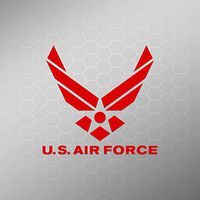 U.S. AIR Force Vinyl Decal Sticker Vinyl Decal Sticker | Cars Trucks Vans Walls Laptops | Red | 6.75 in | KCD748R