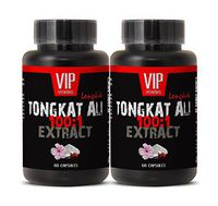 Longjack 400mg - Tongkat Ali 100: 1 Premium Extract - Natural Testosterone Booster (2 Bottles 120 Capsules)