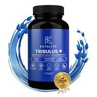 Ketality Tribulus Terrestris Supplement for Natural Testosterone Boost | 1300 mg High Potency Supplement for Vigor, Vitality, Libido and Stamina Improvement in Man | 45 Day Supply |