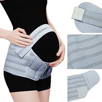Maternity Belt,Breathable Pregnancy Support Belly Band, Back Support Comfortable Prenatal Cradle for Baby (Gray XL)