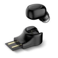 Yevison Premium Quality Portable Car Wireless Earphone,Single Earbuds Headset Built-in HD Microphone for Phone Calls,USB Magnetic Charging Mini Headphones