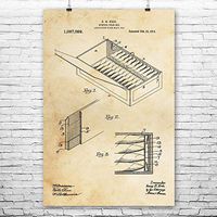 Cigar Box Humidor Poster Print, Aficionado, Smoker Gifts, Tobacco Accessories, Smoke Shop, Smoking Room, Cubans Cigars Vintage Paper (8" x 10")